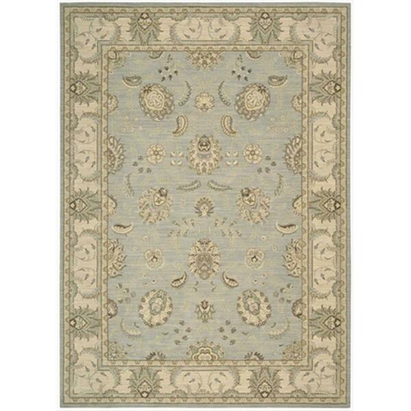 Nourison Persian Empire Area Rug Collection Aqua 3 Ft 6 In. X 5 Ft 6 In. Rectangle 99446253293